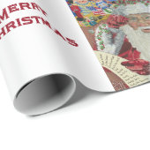 Classic Santa - Controleer het twee keer Holiday W Cadeaupapier (Rol Hoek)