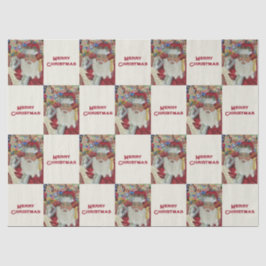 Classic Santa - Controleer het twee keer Holiday W Tissuepapier