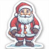 Classic Santa digitale stickers (Voorkant)