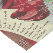 Classic Santa Table Runner Feestelijke Kerst 2025 Korte Tafelloper (Hoek)