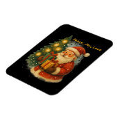 “Classic Santa Under the Tree Holiday Magnet” Magneet (Linkerzijde)