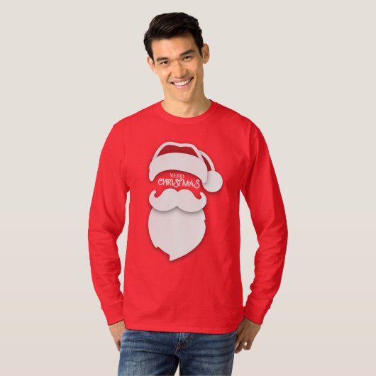 Classic Santa Vibes - Feestelijke baard en Pet Chr T-shirt (Voorkant volledig)
