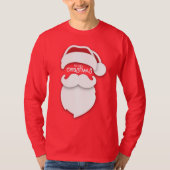 Classic Santa Vibes - Feestelijke baard en Pet Chr T-shirt (Voorkant)