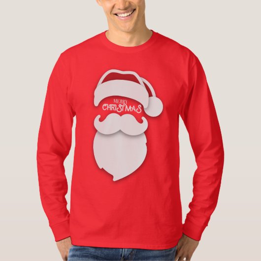Classic Santa Vibes - Feestelijke baard en Pet Chr T-shirt (Voorkant)