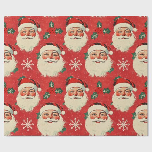 Classic Santa's Welcome II Cadeaupapier (Vlak)