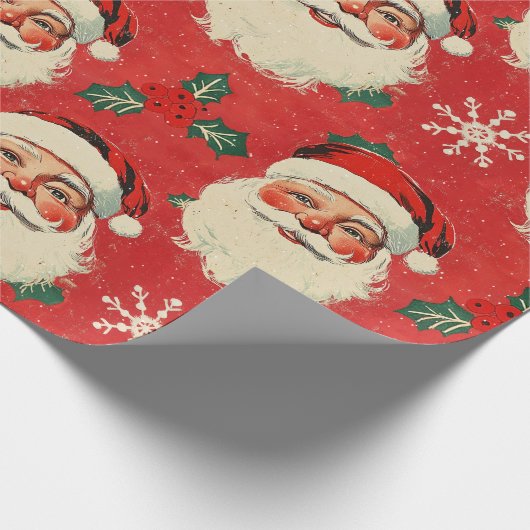 Classic Santa's Welcome II Cadeaupapier (Hoek)