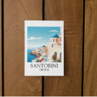Classic Santorini Travel Artwork - Grieks