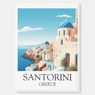 Classic Santorini Travel Artwork -  Grieks Magneet