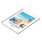 Classic Santorini Travel Artwork -  Grieks Notitieboek (Linkerzijde)
