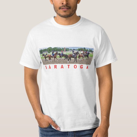 Classic Saratoga Horse Racing T-Shirts (Voorkant)