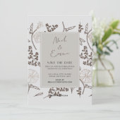 Classic Save the Date Kaart (Staand voorkant)