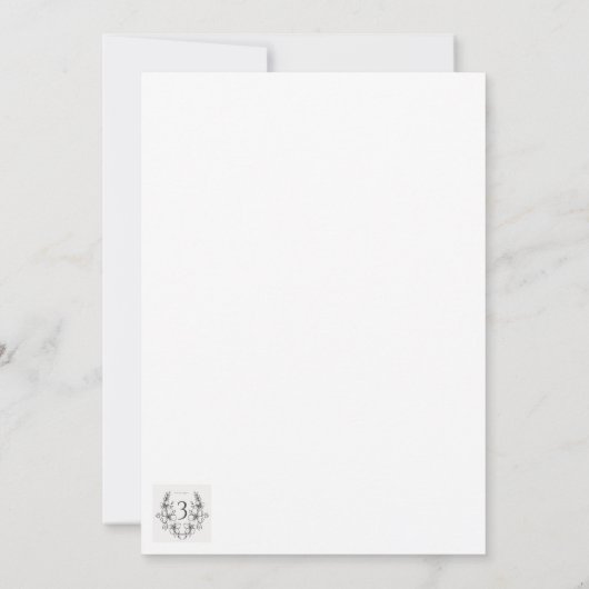 Classic Save the Date Kaart (Achterkant)