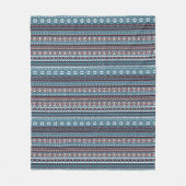 Classic Scandinavian Christmas Sweater Pattern Fleece Deken (Voorkant)