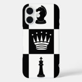 Classic Schaakstukken iPhone 16 Hoesje (Achterkant)
