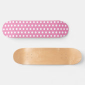 Classic Schattige Polka Dot Roze en Wit Persoonlijk Skateboard (Horizontaal)