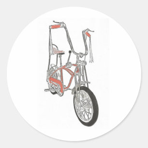 Classic Schwinn Sinaasappel Krate 60's Fietsfiets Ronde Sticker