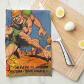 CLASSIC SCI FI COMICS ILLUSTRATIE THEEDOEK (Quarter Fold)