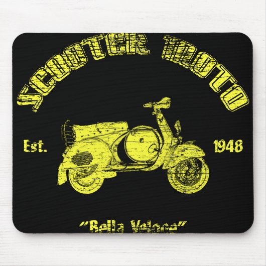 Classic Scooter Mousepad Muismat (Voorkant)