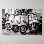 Classic Scooter Poster | Paris France (Voorkant)