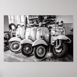 Classic Scooter Poster | Paris France