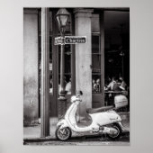 Classic Scooter Poster Paris Frankrijk (Voorkant)