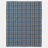 Classic Scottish Clan Thompson Blue Tartan Fleece Deken (Voorkant)
