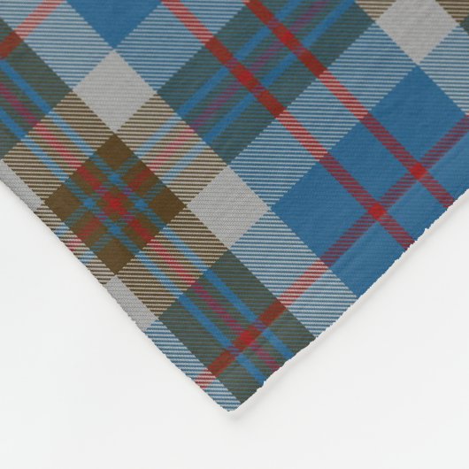 Classic Scottish Clan Thompson Blue Tartan Fleece Deken (Hoek)