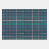Classic Scottish Hunter Green & Navy Clan Tartan Inpakpapier Vel (Voorkant)
