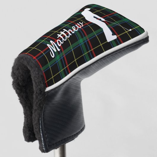 Classic Scottish Tartan Golf Putter Hoesje Golfheadcover (3/4 voorkant)