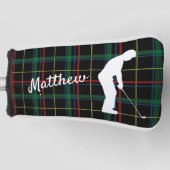 Classic Scottish Tartan Golf Putter Hoesje Golfheadcover (Voorkant)