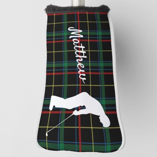 Classic Scottish Tartan Golf Putter Hoesje Golfheadcover (Draai 90)