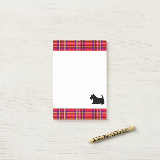 Classic Scottish Terrier Notitieblok Gift Post-it® Notes (Op bureau)