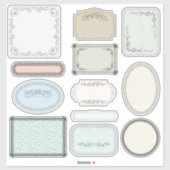 Classic Scrapbook Labels in Earth Tones (Vel)