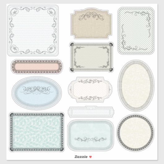 Classic Scrapbook Labels in Earth Tones (Vel)