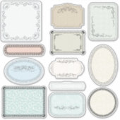 Classic Scrapbook Labels in Earth Tones (Voorkant)
