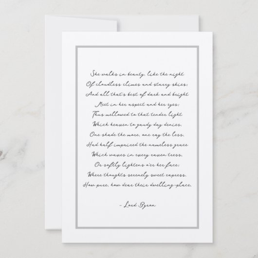 Classic Script Aangepaste offerte Uitnodiging voor (Achterkant)