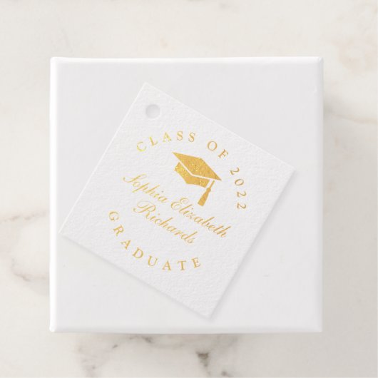 Classic Script Afstuderen Classic Bedankjes Labels (Met doos)