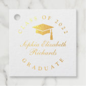 Classic Script Afstuderen Classic Bedankjes Labels (Voorkant)