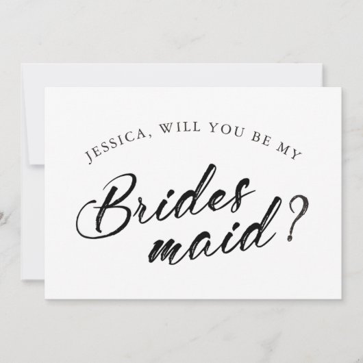 Classic Script Chic Mix & Match Vrijgezellenfeest Kaart (Voorkant)