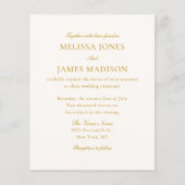Classic Script Elegant QR Code 4 Photo Wedding Flyer (Voorkant)