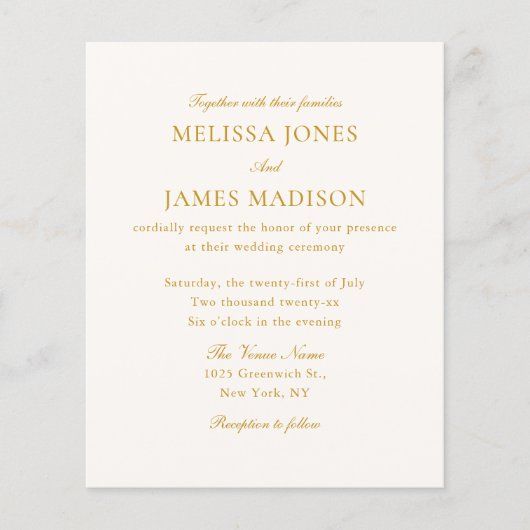 Classic Script Elegant QR Code 4 Photo Wedding Flyer (Voorkant)