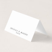 Classic Script Place Cards - Escort Kaarten (Achterkant)