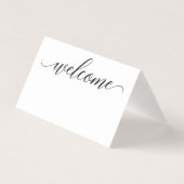 Classic Script Place Cards - Escort Kaarten (Voorkant)