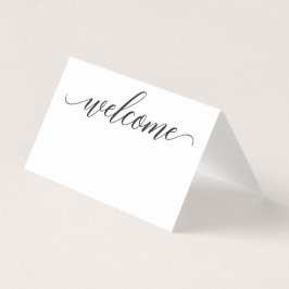 Classic Script Place Cards - Escort Kaarten