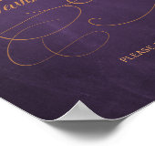  Classic Script vrijgezellenfeest geeft de voorkeu Poster (Hoek)