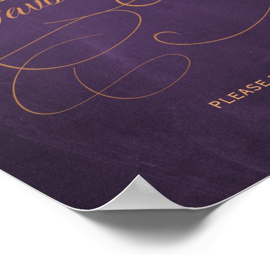  Classic Script vrijgezellenfeest geeft de voorkeu Poster (Hoek)