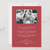 Classic Script Vrolijk Kerstfeest Rood en Groen Feestdagenkaart (Achterkant)