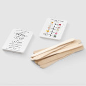 Classic Script Wedding Program and Timeline Handwaaier (Niet-gemonteerd)