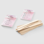 Classic Script Wedding Programma en Tijdlijn Hand  Handwaaier (Niet-gemonteerd)