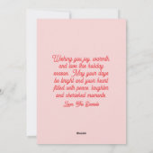 Classic Script Whimsical Elegant Happy Holidays Feestdagenkaart (Achterkant)